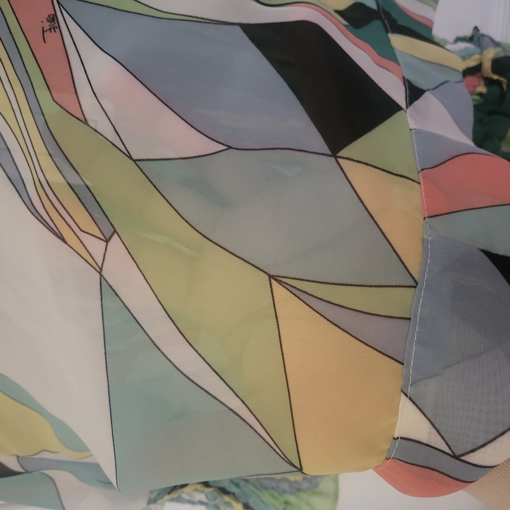 Colorful Abstract Patterned Dress - Picture 4 of 7